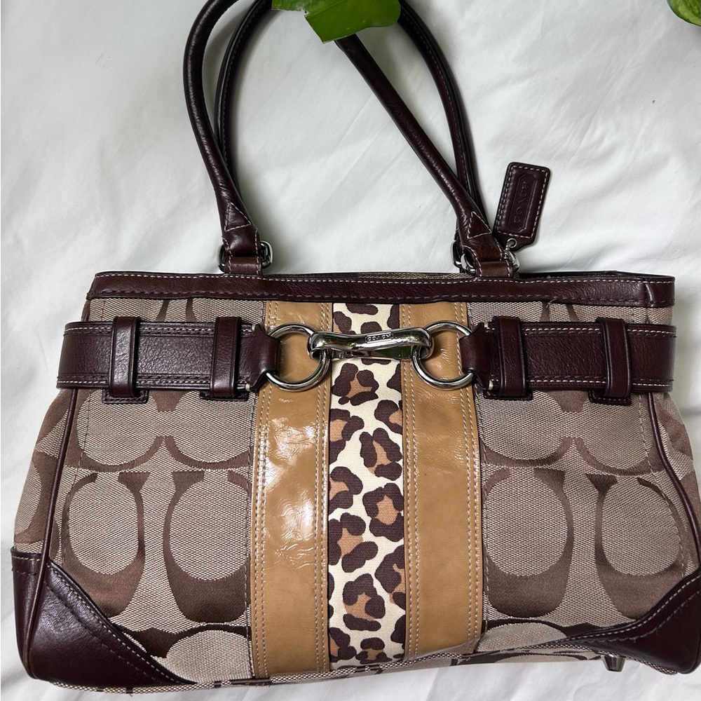 Vintage Coach Hamptons Signature Carryall Bag F13073